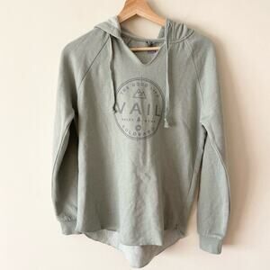 Vail Colorado Sweatshirt Hoodie Long Sleeve Women’s size XS Green